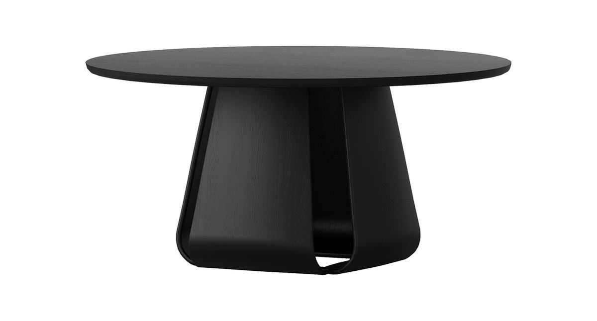 Valecrest 1600 Round Dining Table - Oak Black - clearance furniture