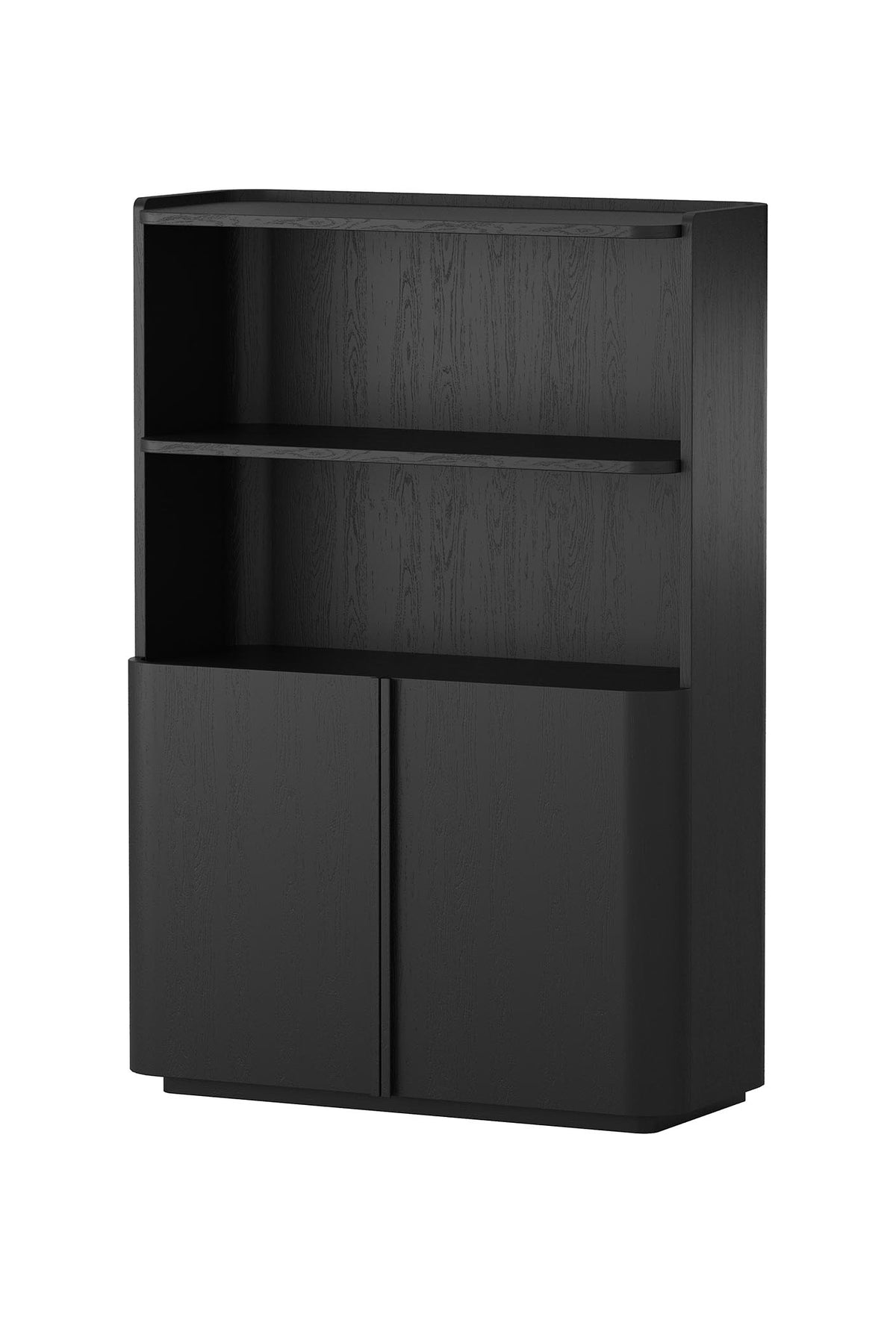 Ebony Gallery Cabinet - Oak Black - ex-display sample furniture