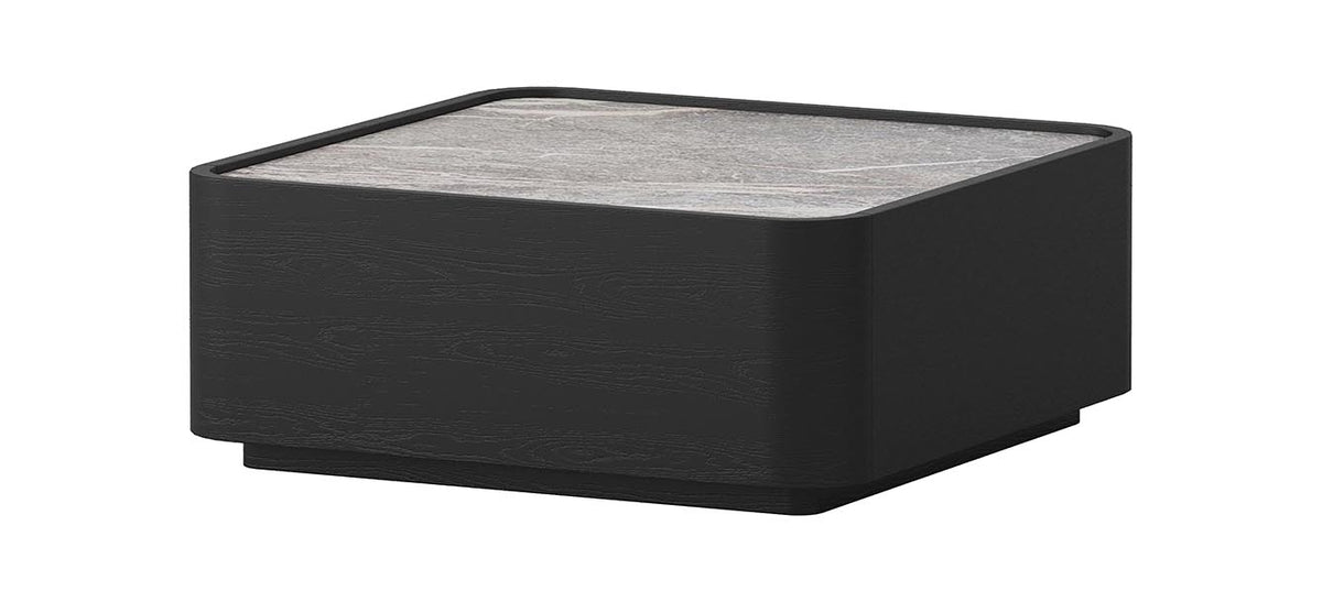 Ebony Gallery Coffee Table - Marble - Oak Black - ex-display sample furniture