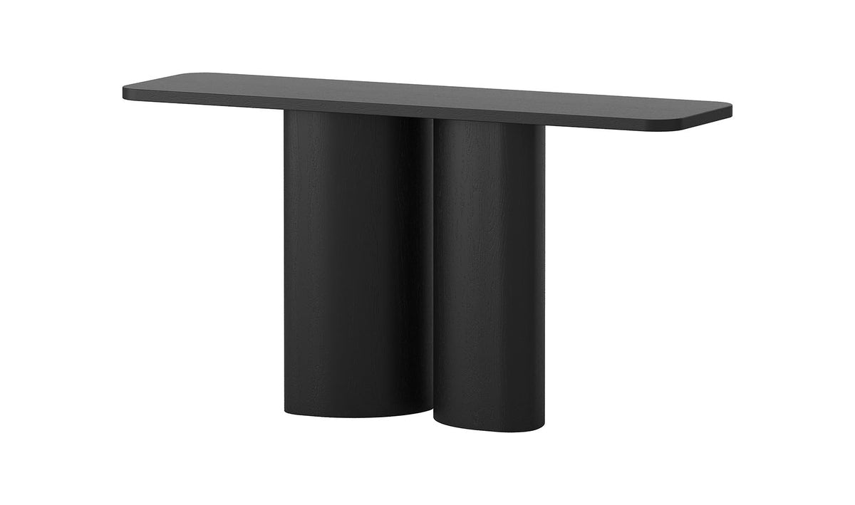 Ebony Gallery Console - Oak Black - ex-display sample furniture