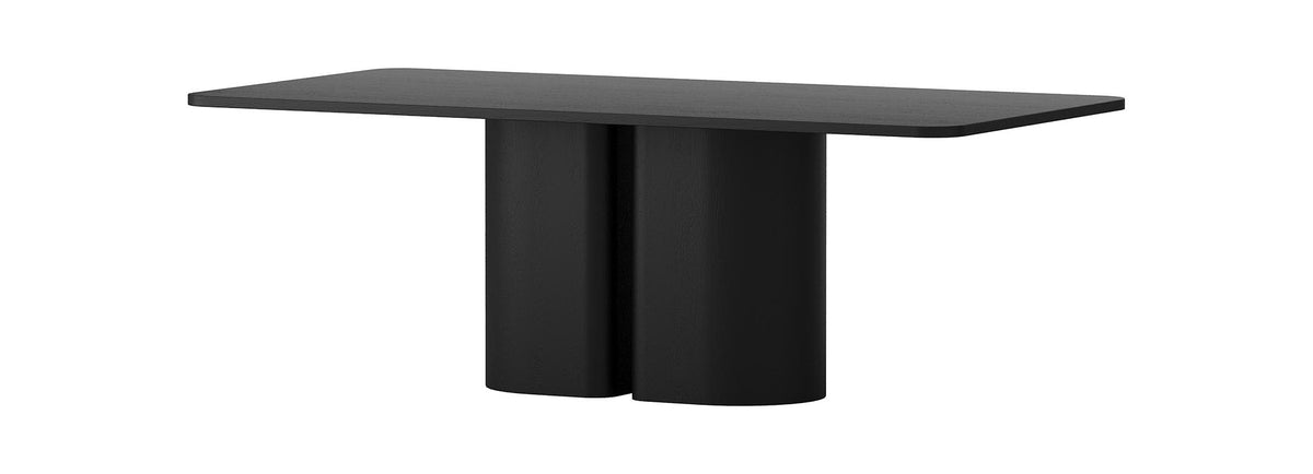 Ebony Grove 2200 Dining Table - Oak Black - clearance furniture