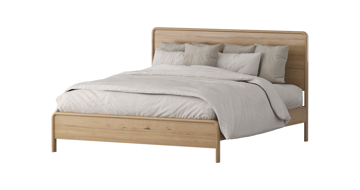 Rivergum King Bed - Messmate - clearance furniture