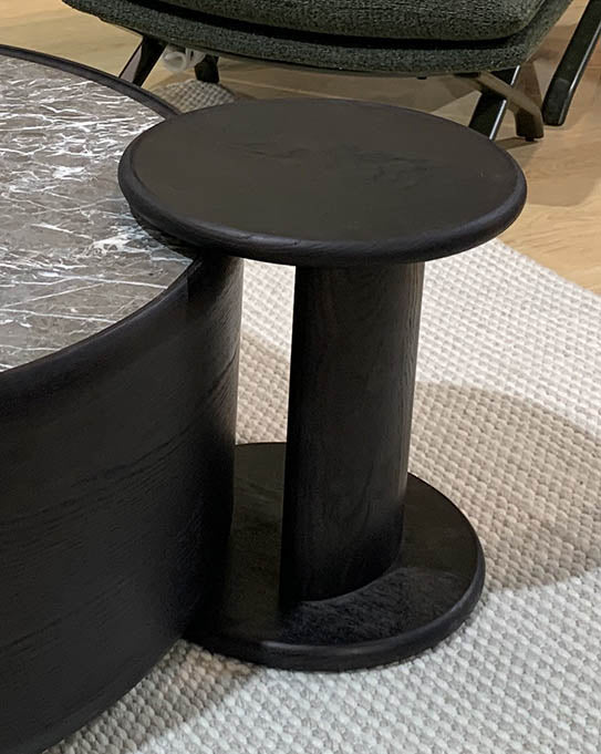 Tobacco Round Side Table 330 Round - White Ash / Tobacco - ex-display sample furniture