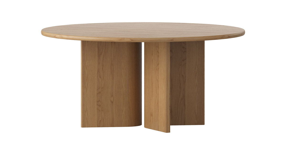 Solara 1600 Round Dining Table - Oak Natural - clearance furniture