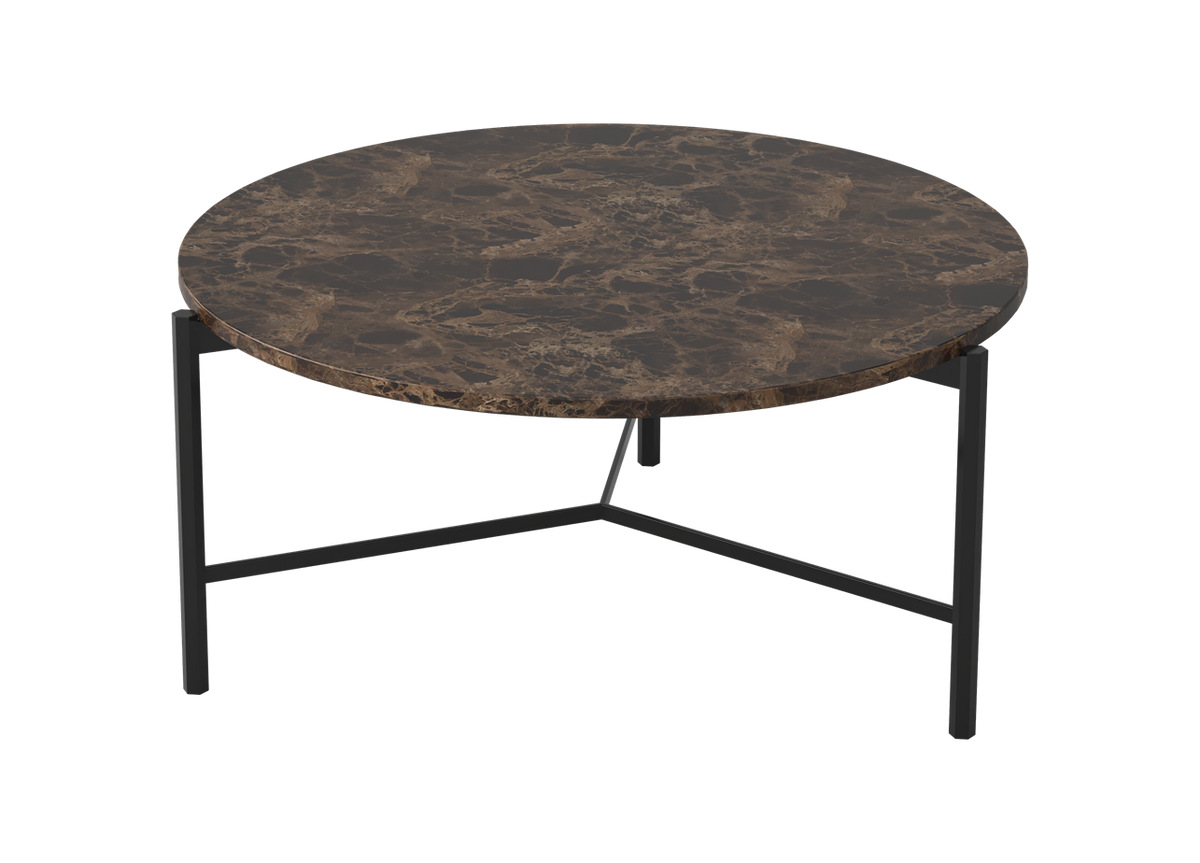 Emperor Stone Coffee Table - Dark Emperor And Sand Black - ex-display sample furniture