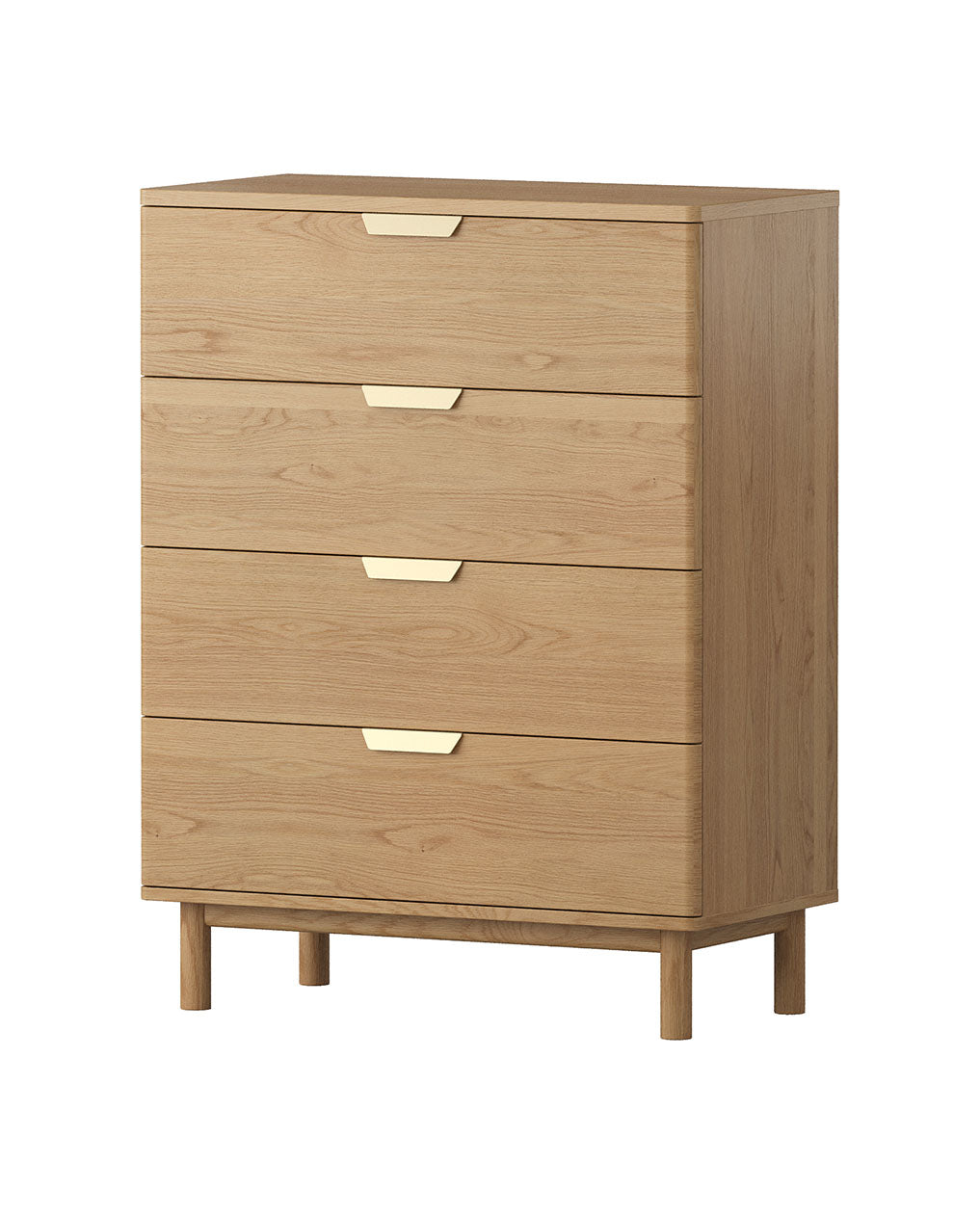 Sandalwood Tallboy - American Oak - brand-new clearance furniture