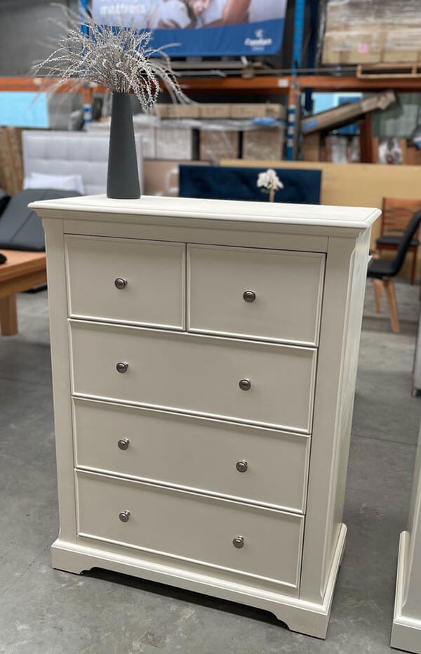 Blanc 5-Drawer Tallboy