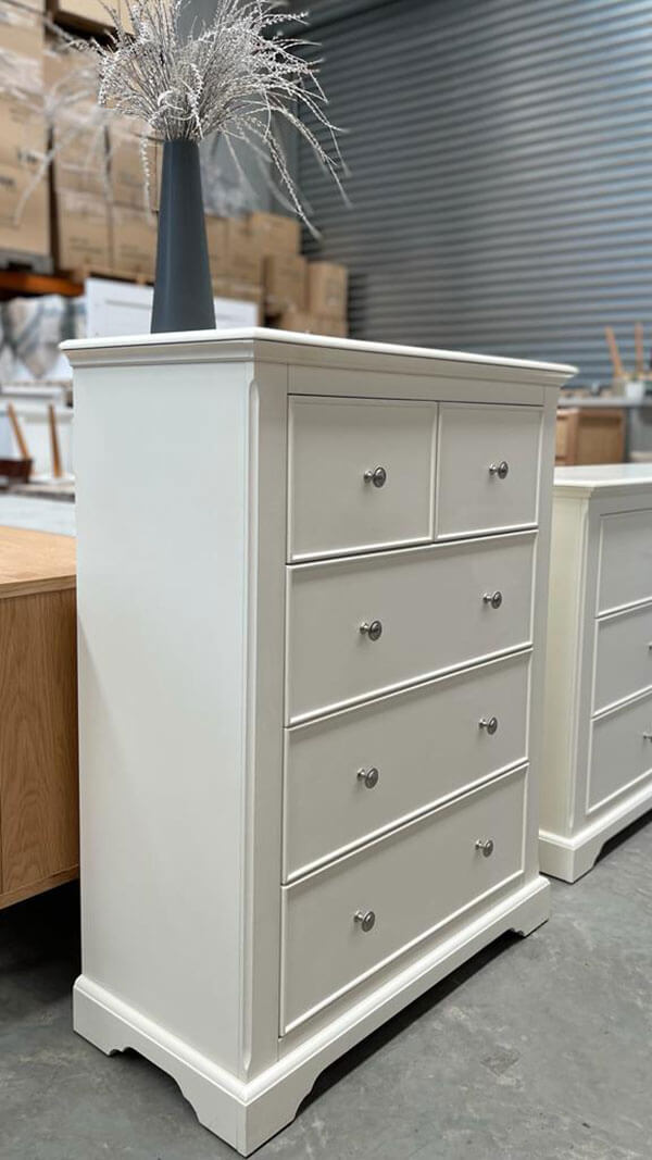 Blanc 5-Drawer Tallboy
