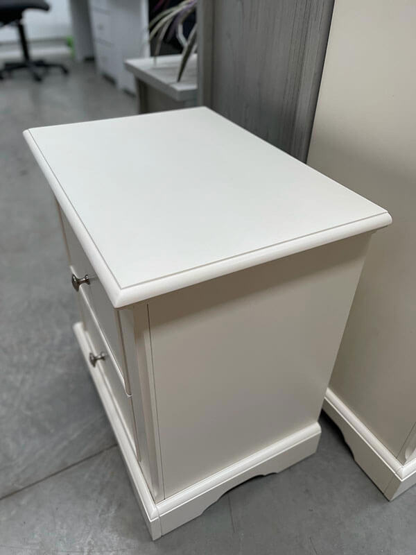 Blanc 2-Drawer Bedside Table