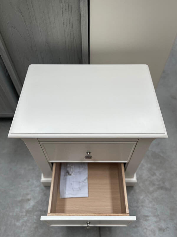 Blanc 2-Drawer Bedside Table
