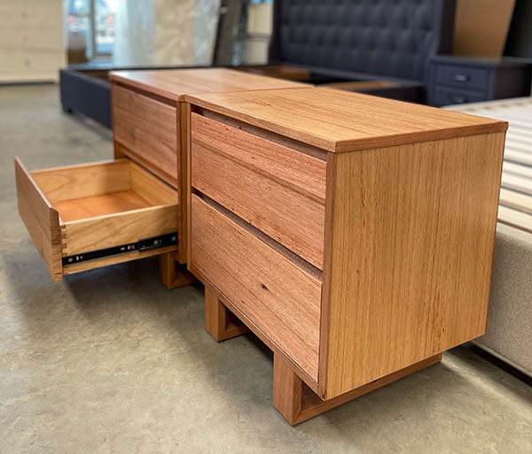 Matching Pair Tasmanian Oak Bedside Tables