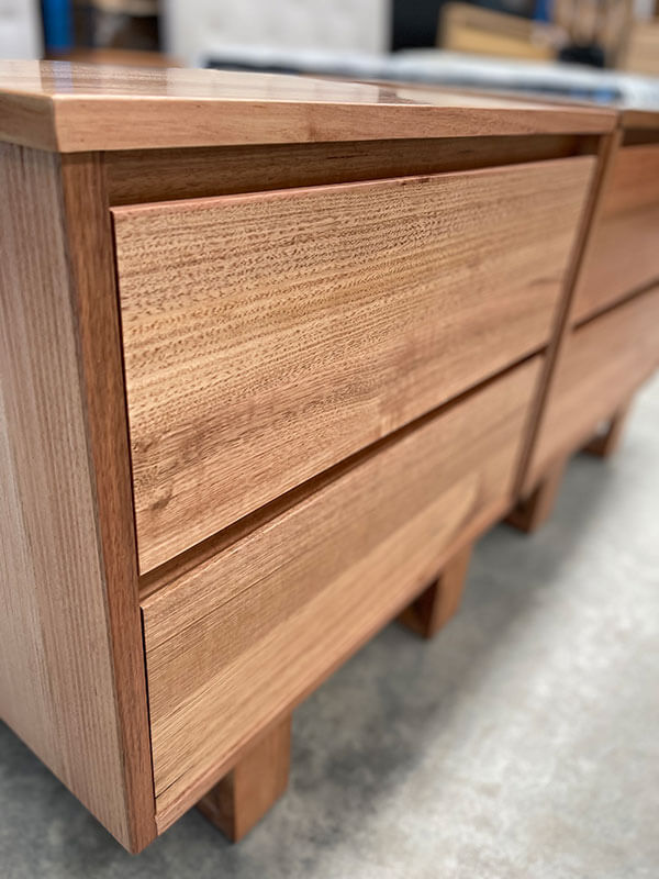 Matching Pair Tasmanian Oak Bedside Tables