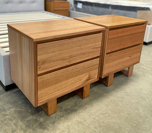 Matching Pair Tasmanian Oak Bedside Tables