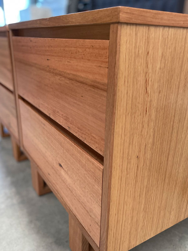 Matching Pair Tasmanian Oak Bedside Tables