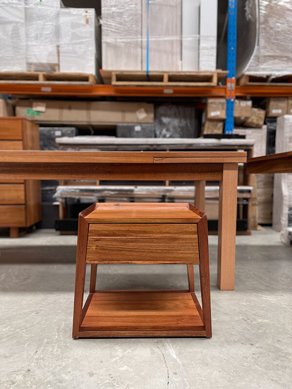 Solid Blackwood Bedside Table