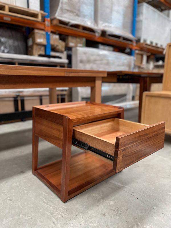 Solid Blackwood Bedside Table