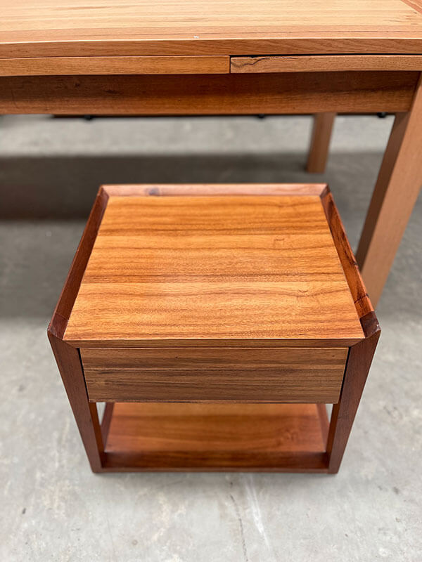 Solid Blackwood Bedside Table