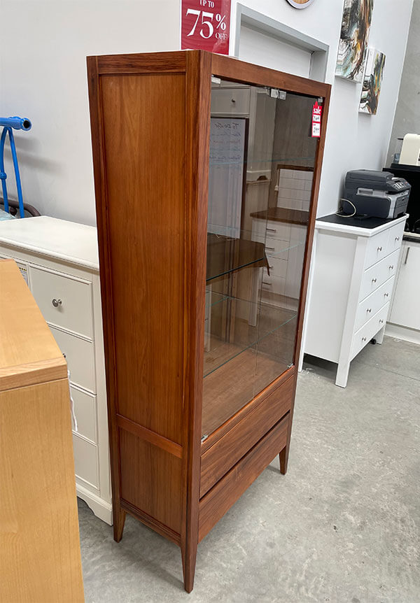 Tasmanian Blackwood Glass-Display Cabinet