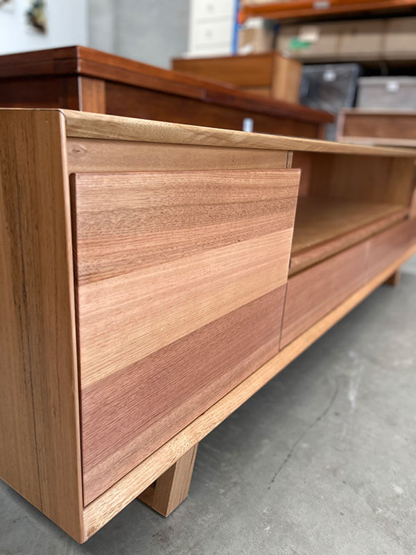 Solid Tasmanian Oak Entertainment Unit 2100mm