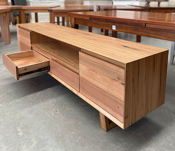 Solid Tasmanian Oak Entertainment Unit 2100mm