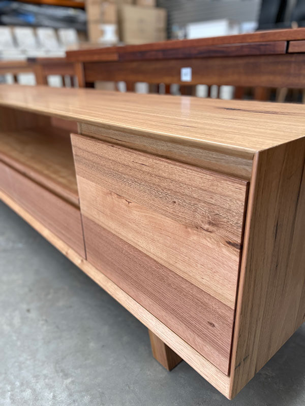 Solid Tasmanian Oak Entertainment Unit 2100mm