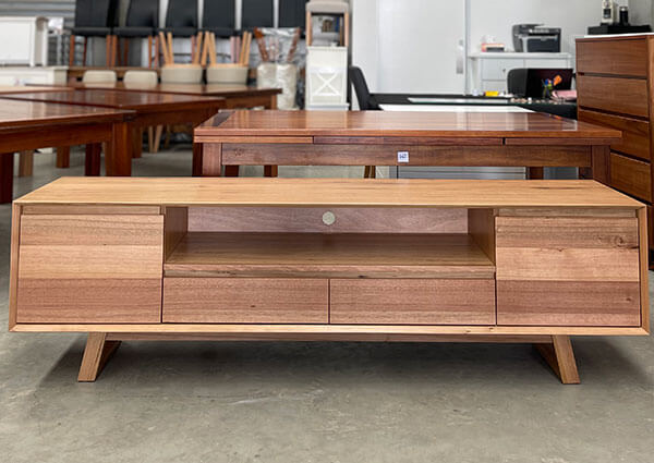 Solid Tasmanian Oak Entertainment Unit 2100mm