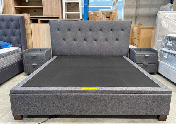 Luxe King Gas-Lift Bed w/ USB Bedside Tables & Tallboy Package