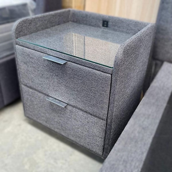 Luxe King Gas-Lift Bed w/ USB Bedside Tables & Tallboy Package