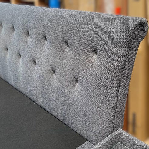 Luxe King Gas-Lift Bed w/ USB Bedside Tables &amp; Tallboy Package