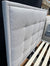 Queen 4 Drawer Storage Bed Warwick 'Cement' Fabric
