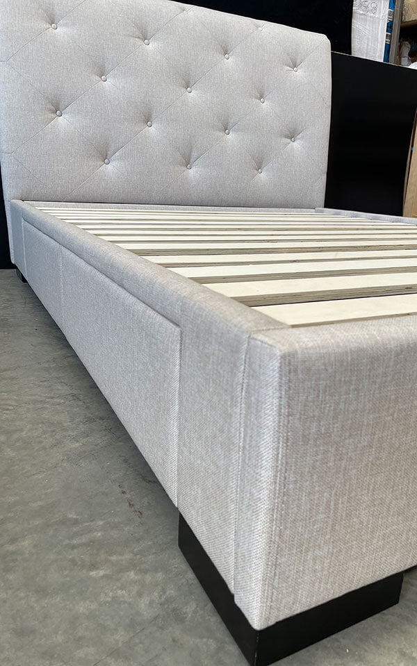 Queen 4 Drawer Scrolled Storage Bed