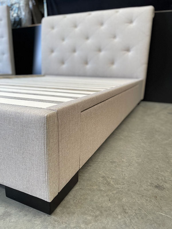 Queen 4 Drawer Scrolled Storage Bed