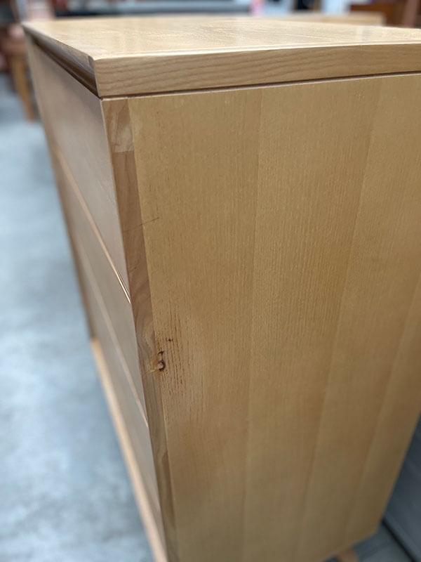 Ashwood Timber 4 Drawer Tallboy