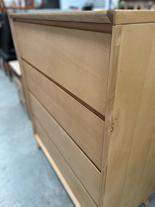 Ashwood Timber 4 Drawer Tallboy