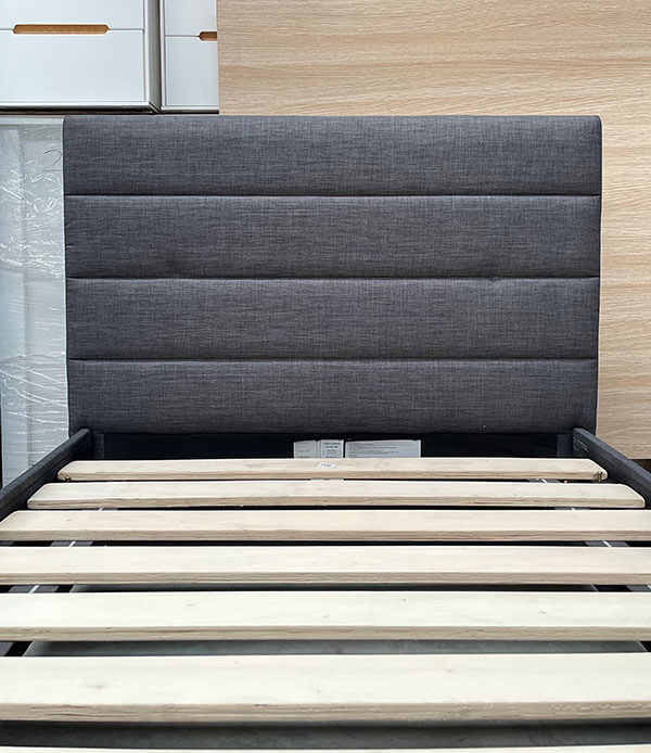 King Single Bed 1 Drawer Storage in Slate