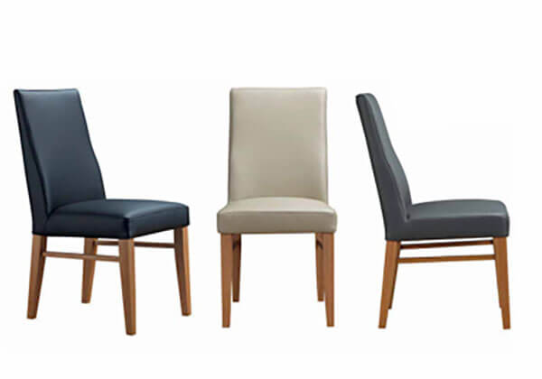 Astoria Grey Leather Dining Chairs (Set of 2)