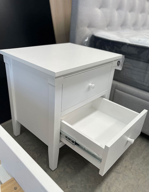 White Single w/ Trundle 3 Piece Bedroom Set