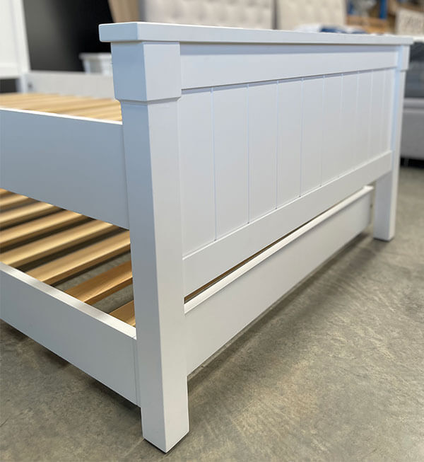 White Single w/ Trundle 3 Piece Bedroom Set