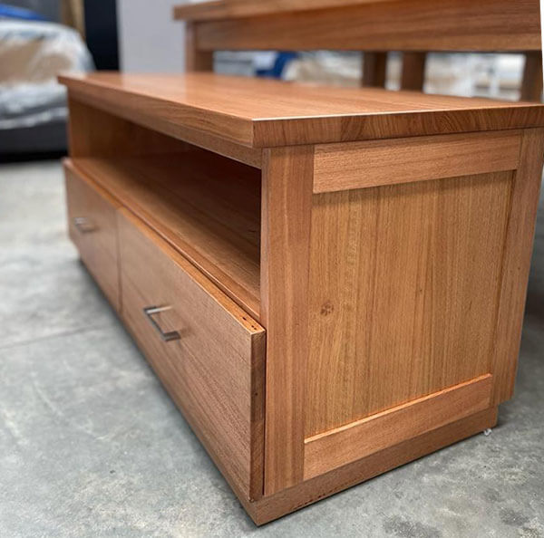 Tasmanian Oak 2 Drawer Entertainment Unit