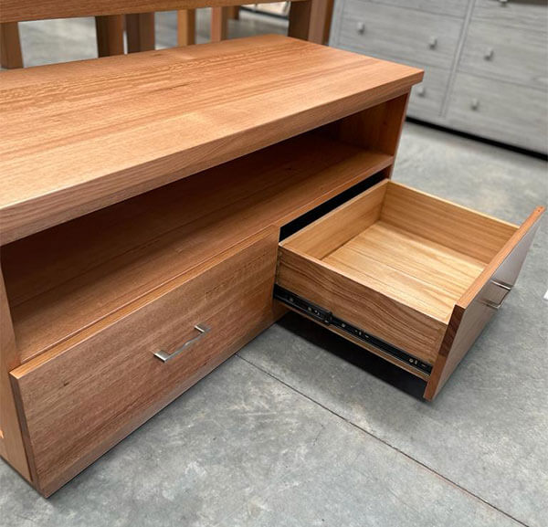 Tasmanian Oak 2 Drawer Entertainment Unit