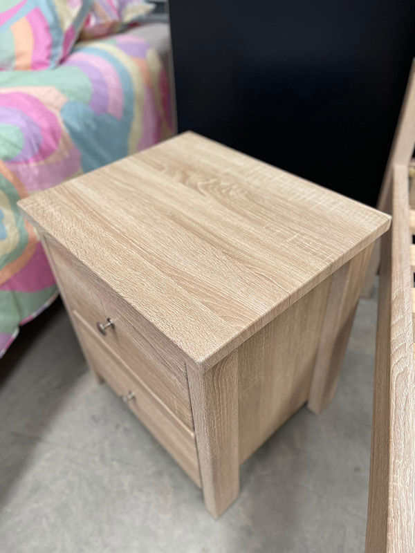 Light Oak 3-Piece Single Bed Set