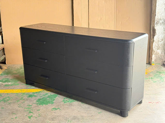 Silkstone Dresser (With Handle) - Oak Black - ex-display sample furniture