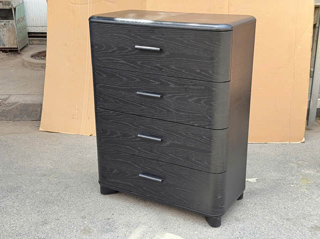 Silkstone Tallboy (With Handle) - Oak Black - ex-display sample furniture