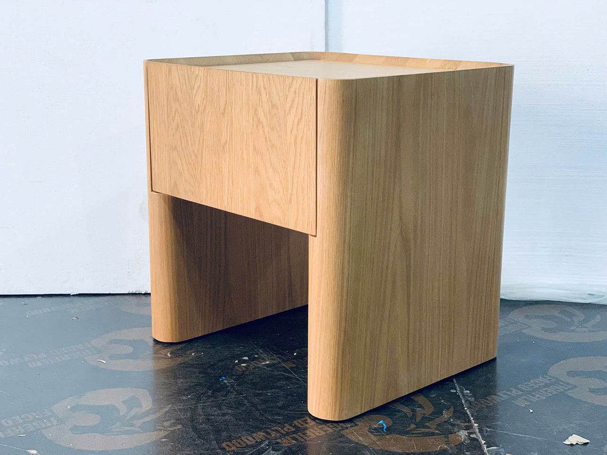 Clayline Bedside 1 Drawer (All Timber) - Oak Natural - ex-display sample furniture