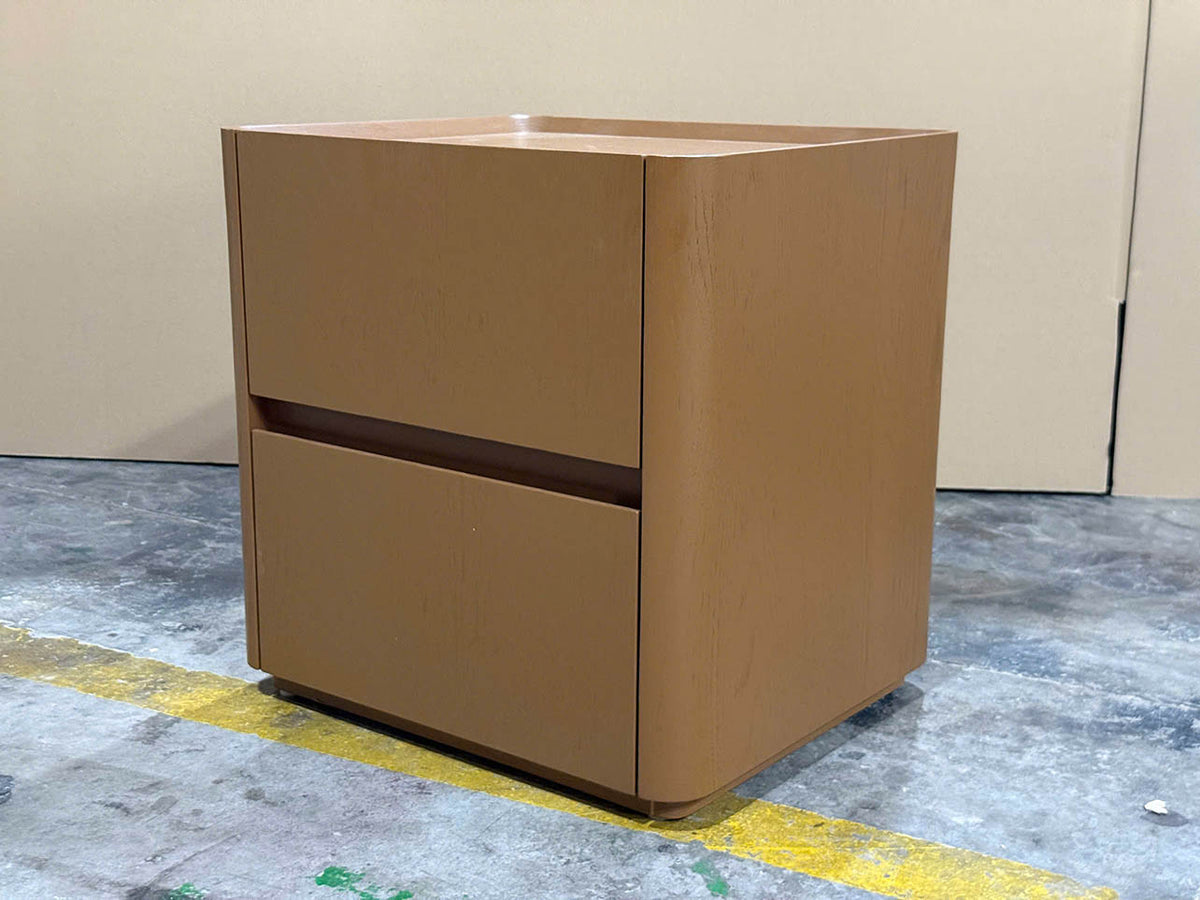 Clayline Bedside 2 Drawer (All Timber) - Clay Painted - ex-display sample furniture