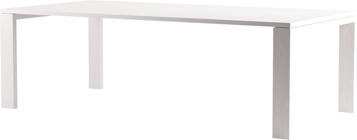 Whitcombe Dining Table 2800 - White Ash - clearance furniture