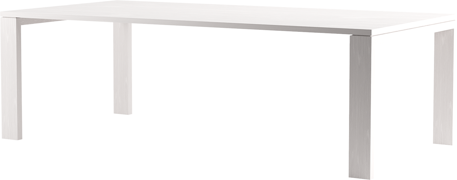 Whitcombe Dining Table 2800 - White Ash - clearance furniture