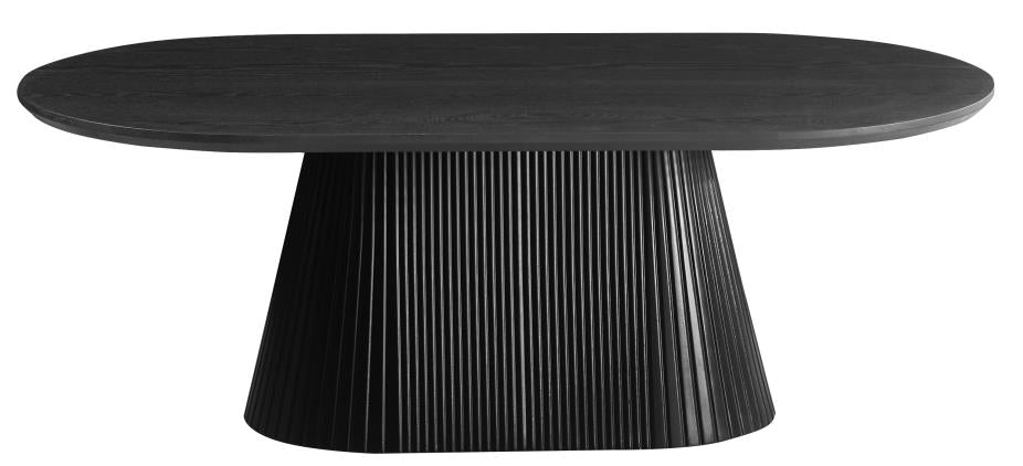 Topaz black timber veneer coffee table
