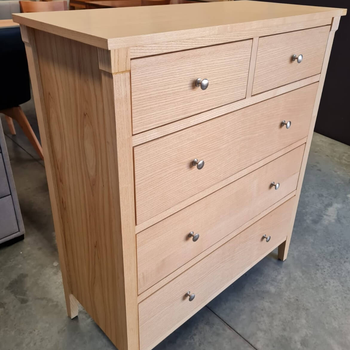 Cambridge 5-Drawer Natural Tallboy