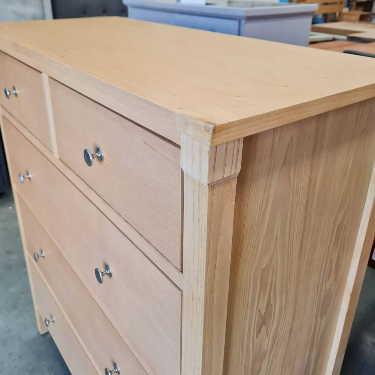Cambridge 5-Drawer Natural Tallboy